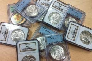 90% Silver Morgan Dollar MS63 Graded Coin S58562