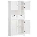 Tall Bathroom Storage Cabinet with 4 Doors U19059