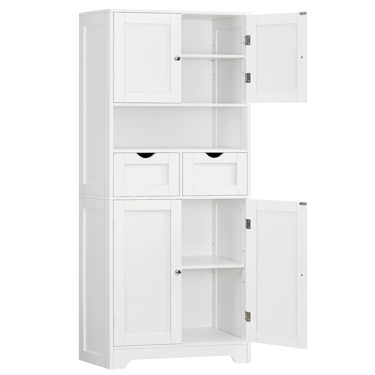 Tall Bathroom Storage Cabinet with 4 Doors U19059