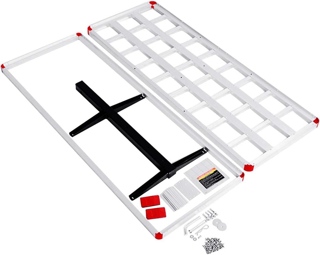 500lb Capacity Aluminum Hitch Cargo Carrier with Ramp B460653