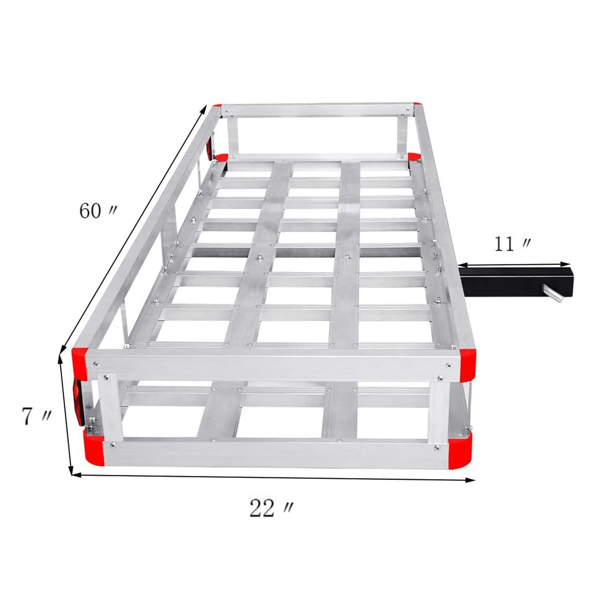 500lb Capacity Aluminum Hitch Cargo Carrier with Ramp B460653