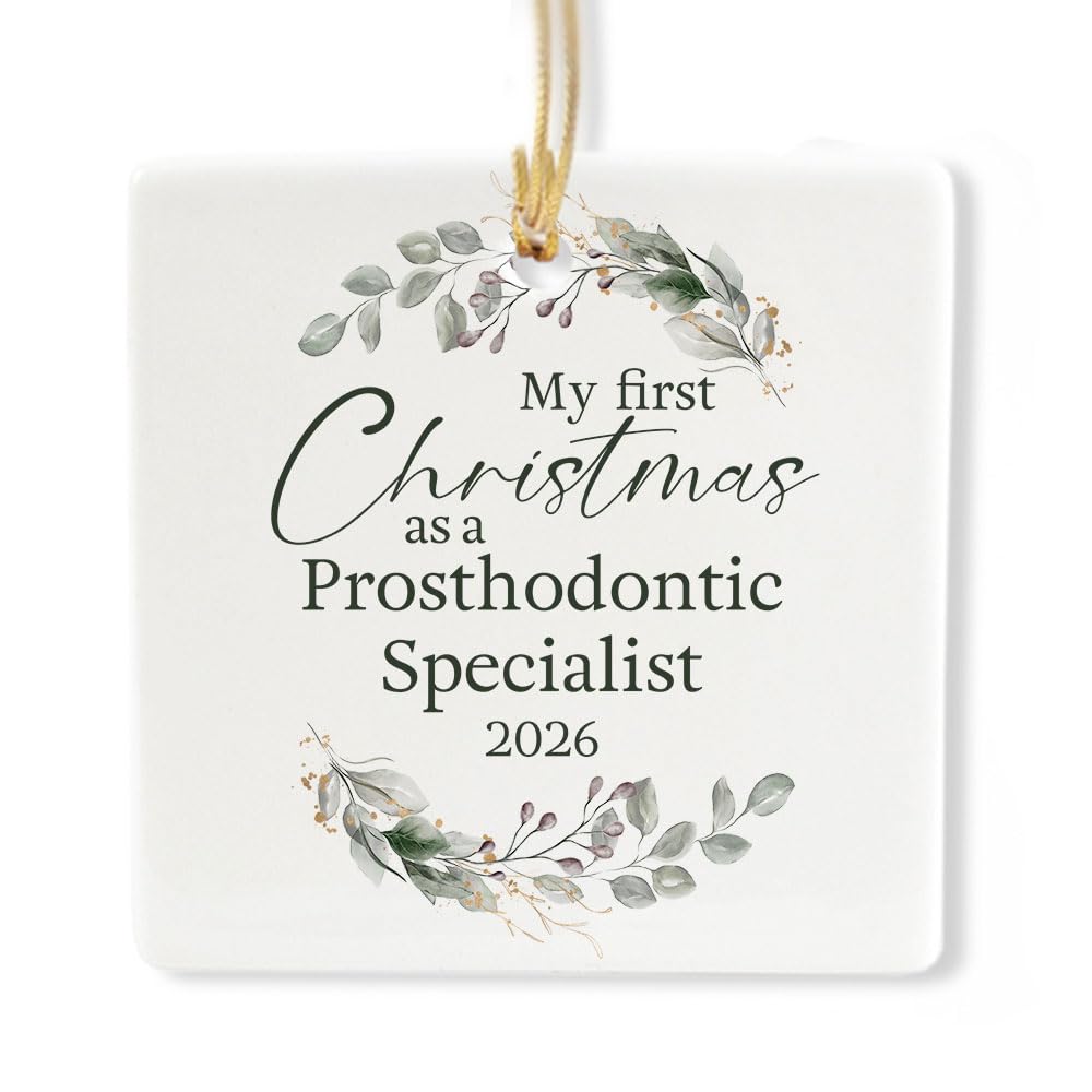 Ceramic 3-inch Square-Shaped Ornament K9832