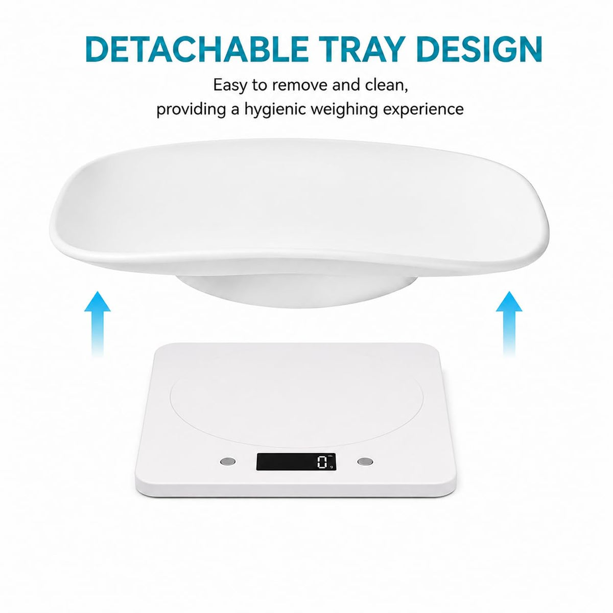 Digital Pet Scale with Removable Tray & Tape Measure B969654
