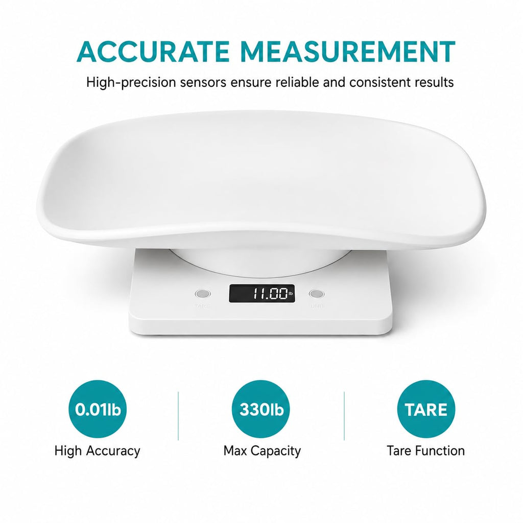 Digital Pet Scale with Removable Tray & Tape Measure B969654