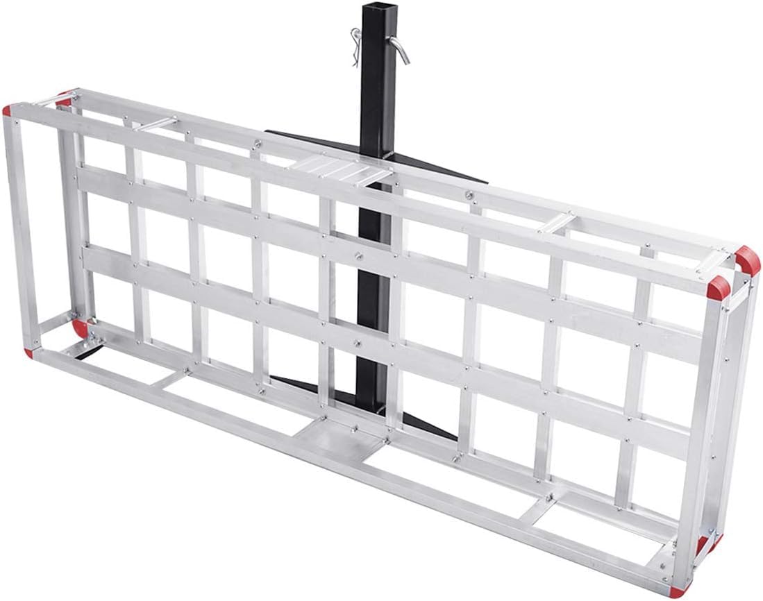500lb Capacity Aluminum Hitch Cargo Carrier with Ramp B460653