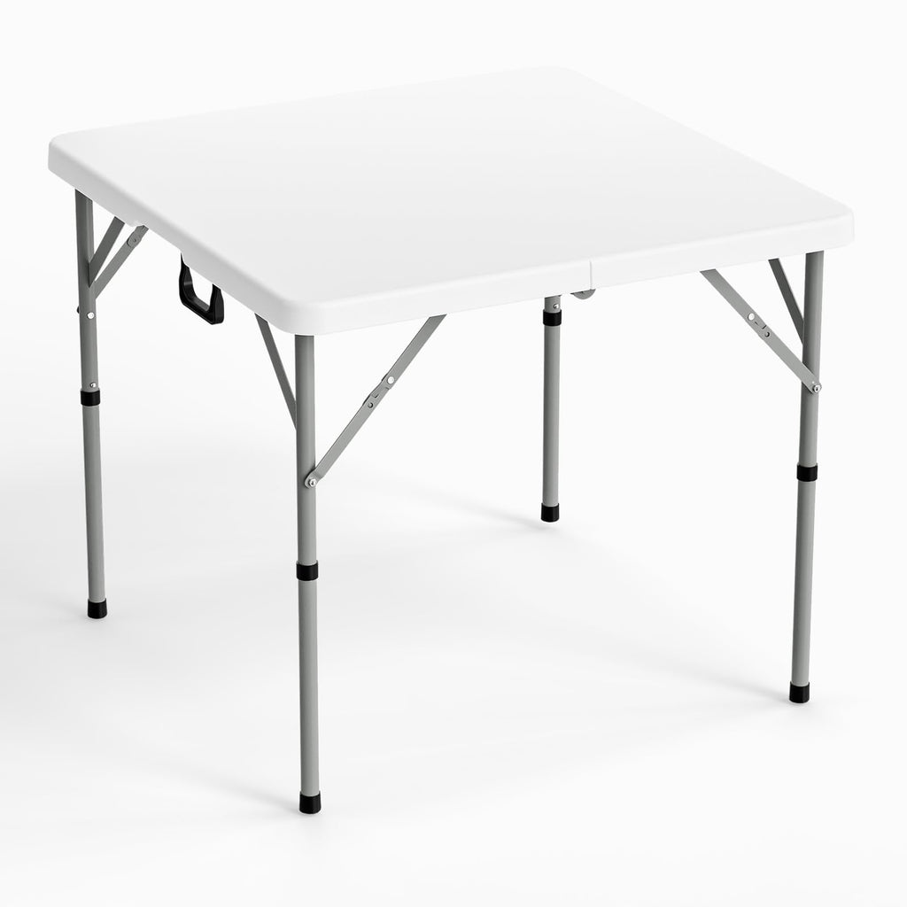 White Bi-Folding Portable Plastic Table F23464