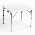 White Bi-Folding Portable Plastic Table F23464