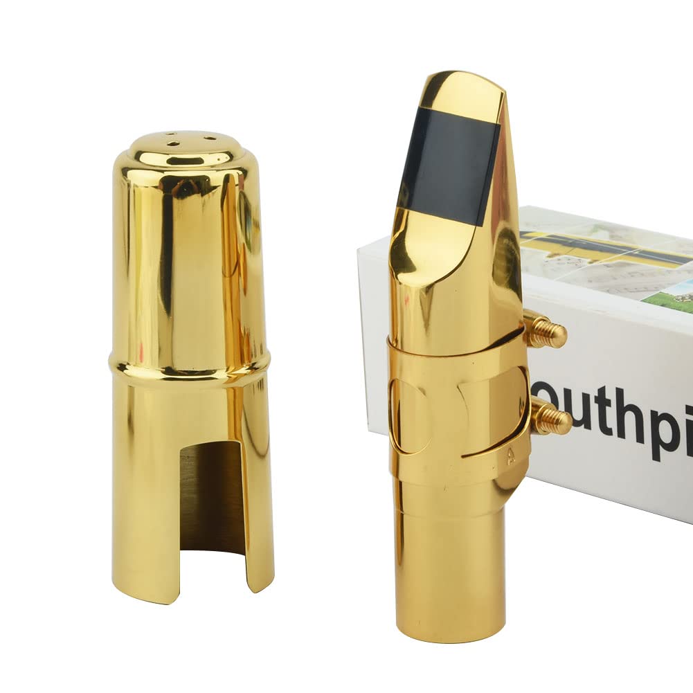 Alto Saxophone Mouthpiece with Cap and Ligature Gold 5C P4667