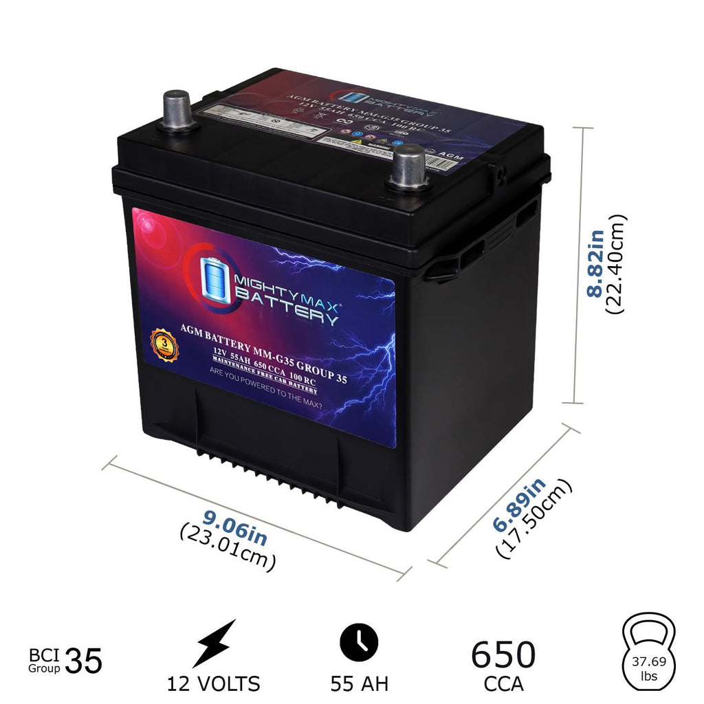 12V 55Ah AGM Replacement Battery Z731