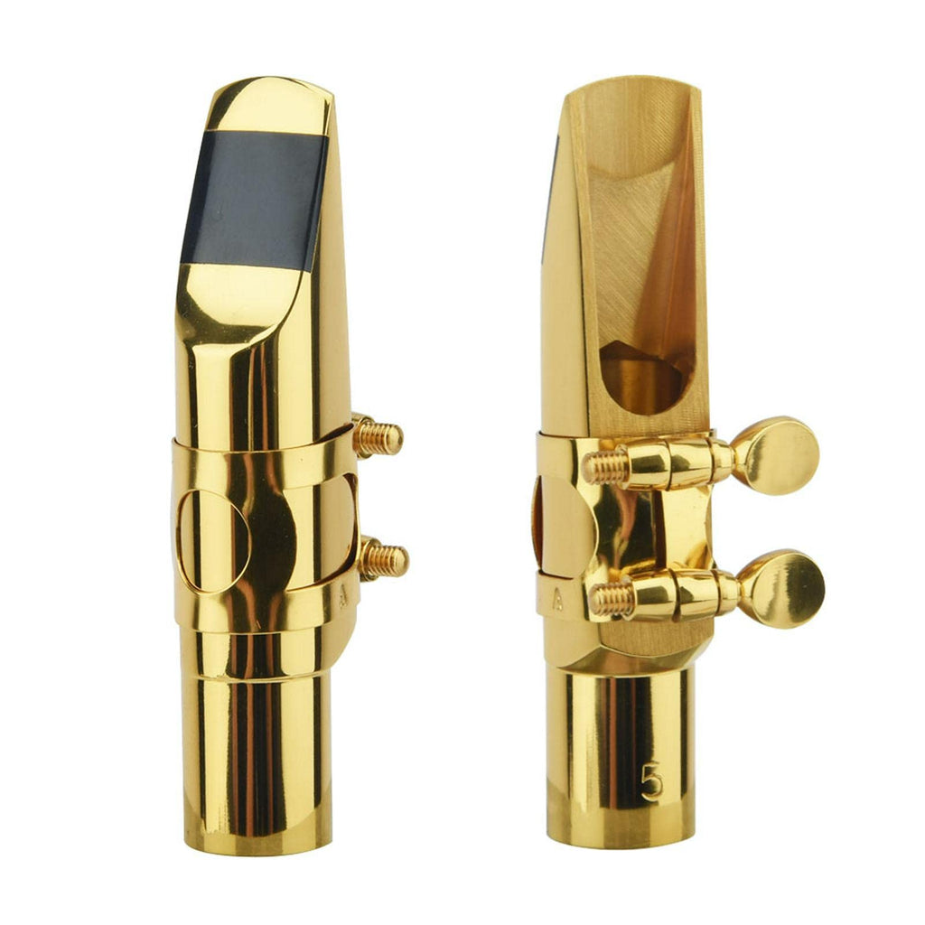 Alto Saxophone Mouthpiece with Cap and Ligature Gold 5C P4667