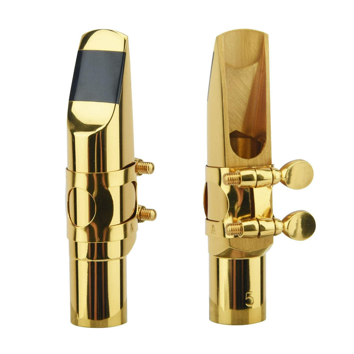Alto Saxophone Mouthpiece with Cap and Ligature Gold 5C P4667