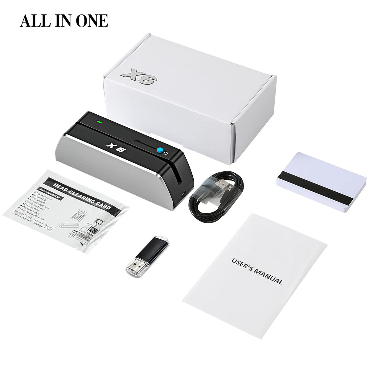 USB 3 Tracks Card Reader Writer I408