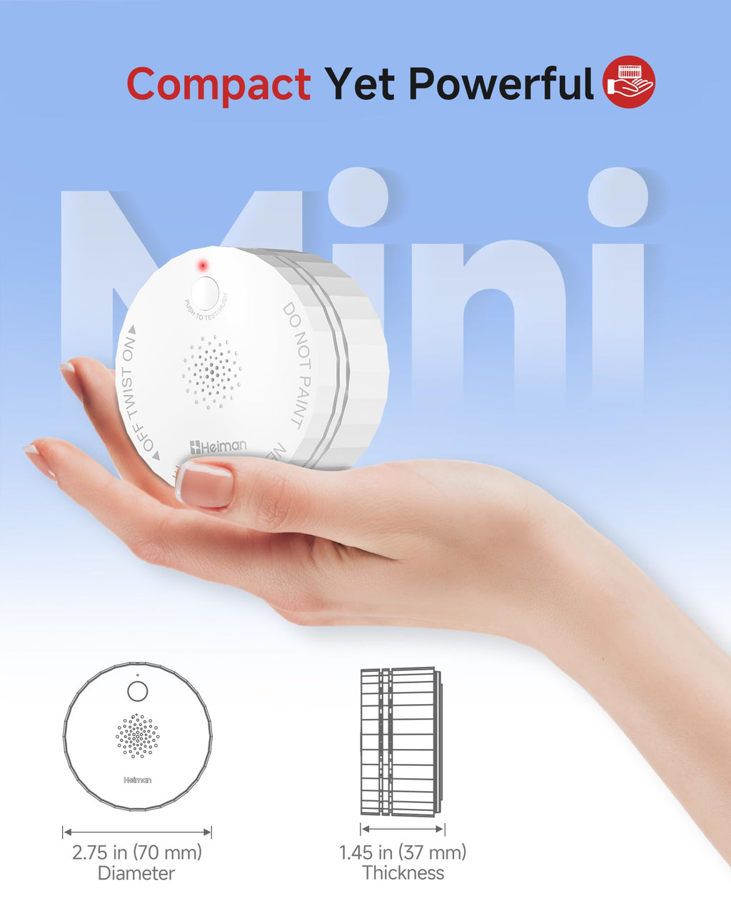 3 Pack Wireless Interconnected Smoke Detector S318
