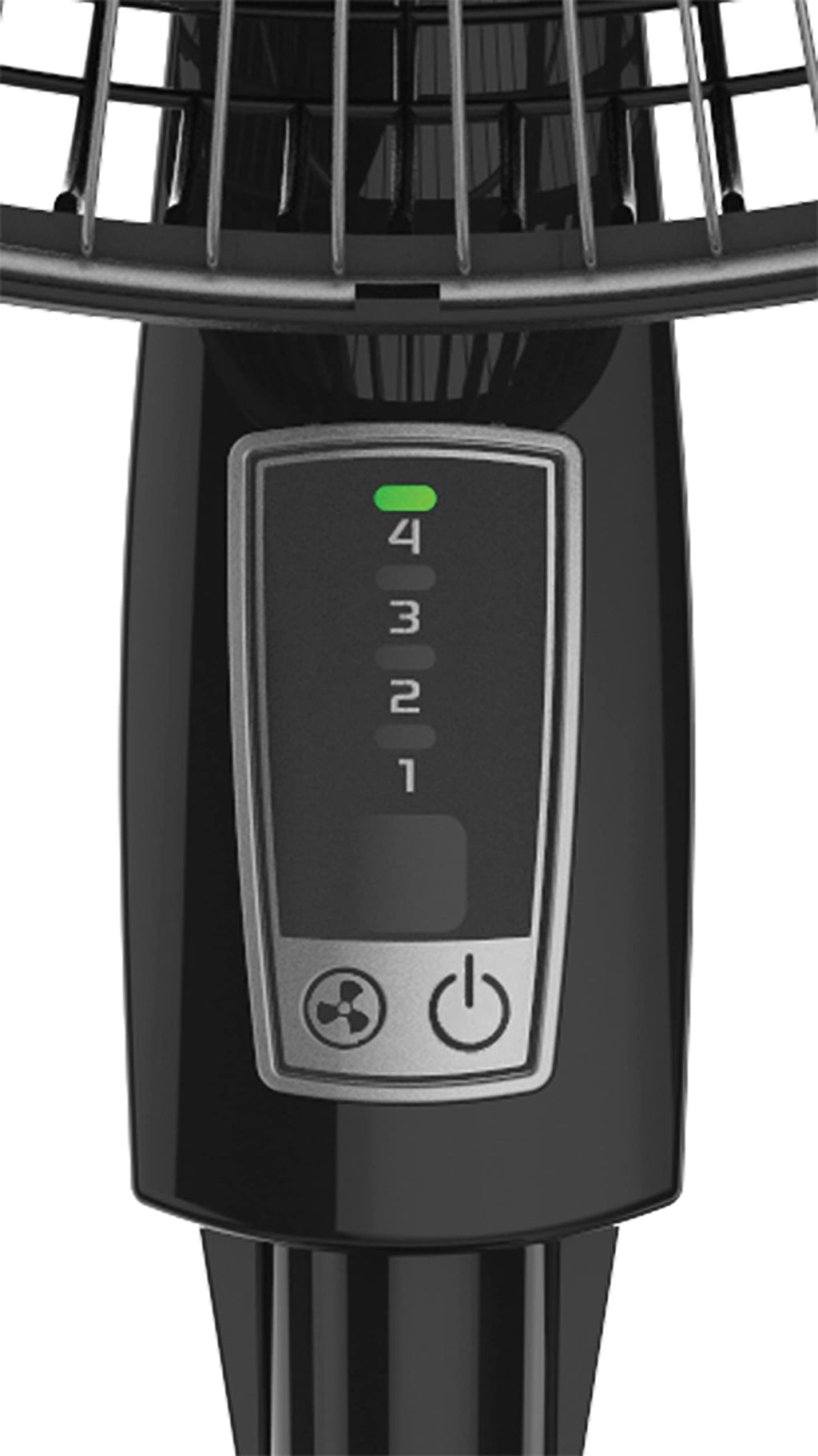 Oscillating Pedestal Fan, Adjustable Height, Remote Control, 4 Speeds, 18", Black R3682