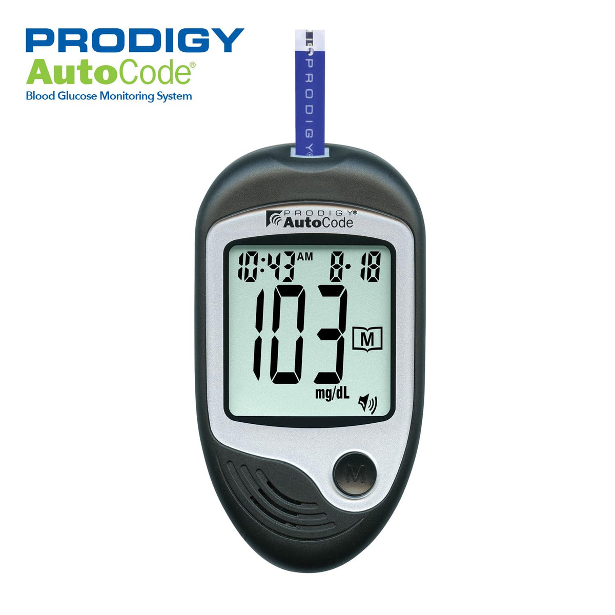 Blood Glucose Monitoring System with Talking Meter and Lancing Device B13845