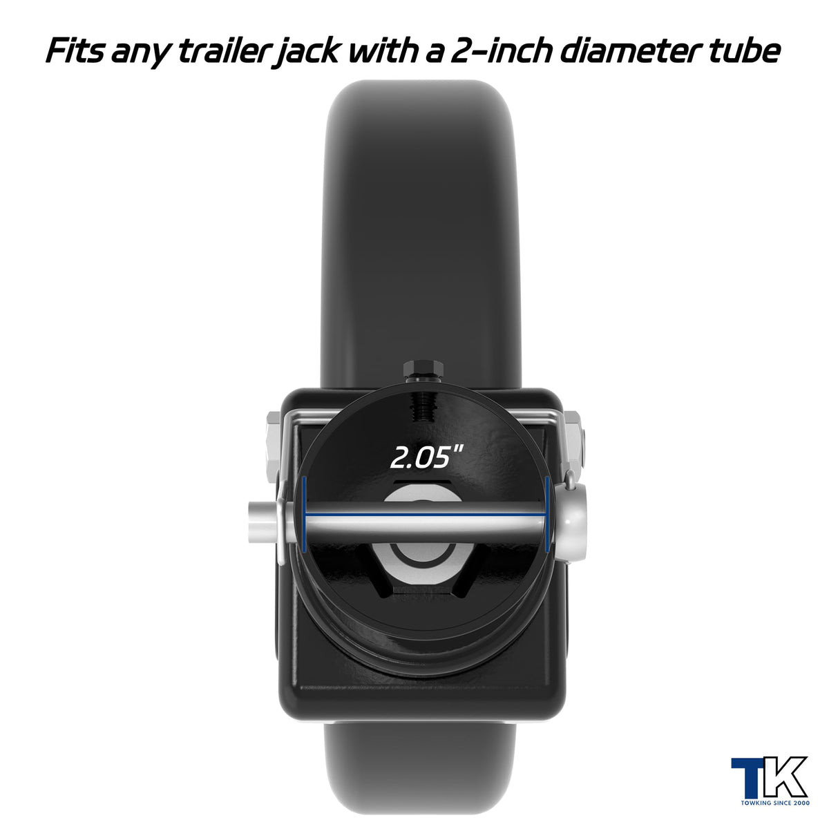 8" Trailer Jack Swivel Caster with Spoked Wheel I123