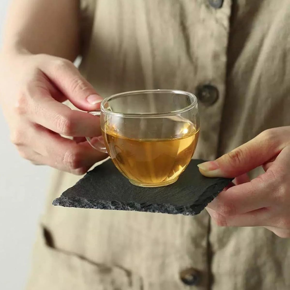 Natural Stone Coasters Set C79132
