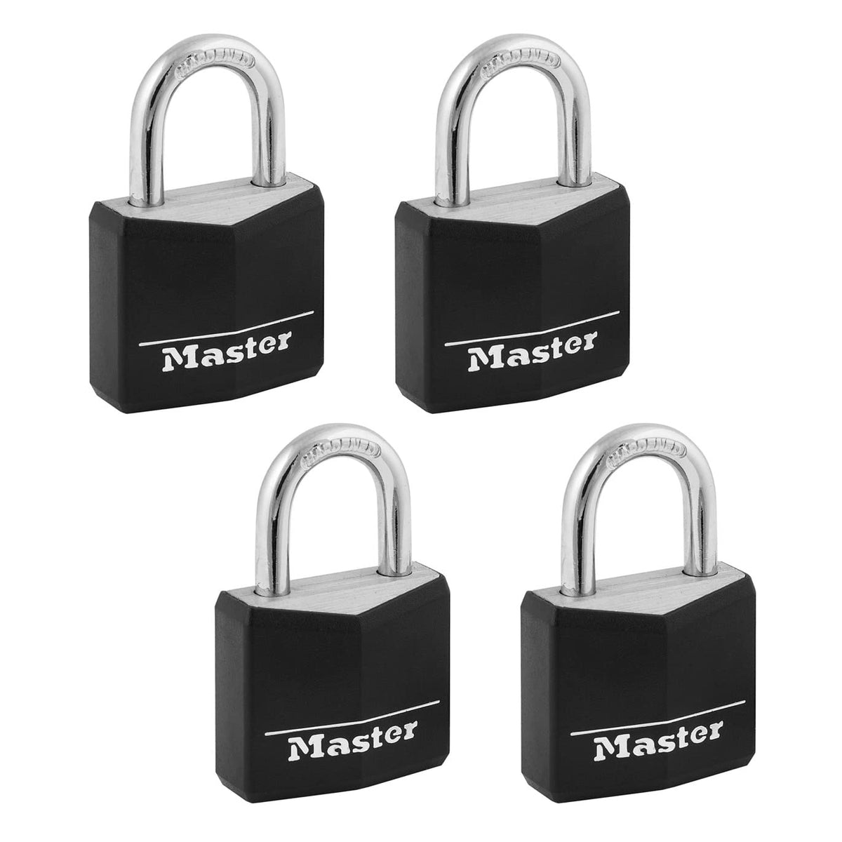 Outdoor Weather-Resistant Keyed Padlock 4-Pack Z937