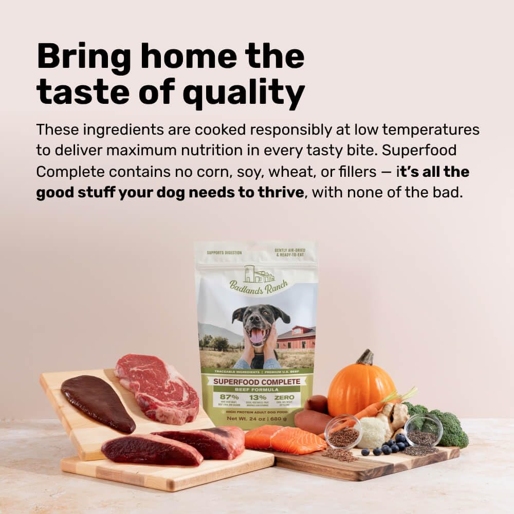 Air-Dried Beef Dog Food 24 oz U8108