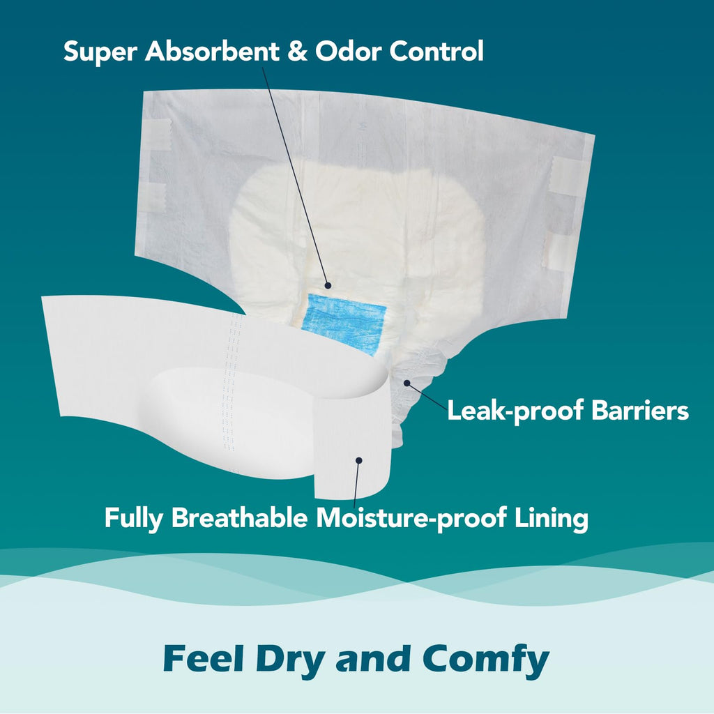 White Adult Diapers E911