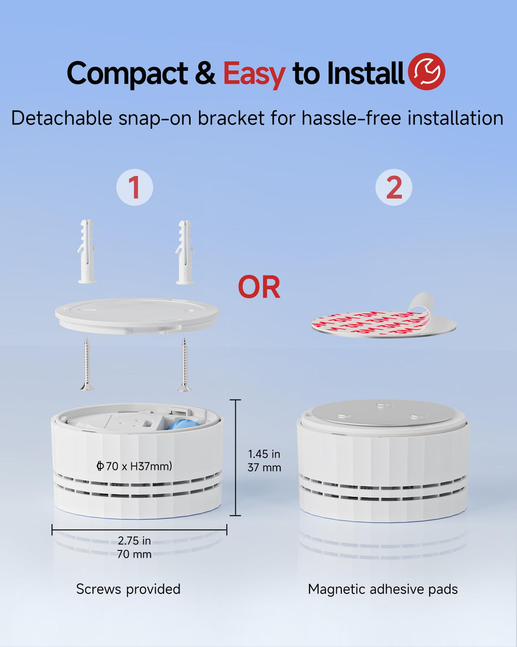 3 Pack Wireless Interconnected Smoke Detector S318