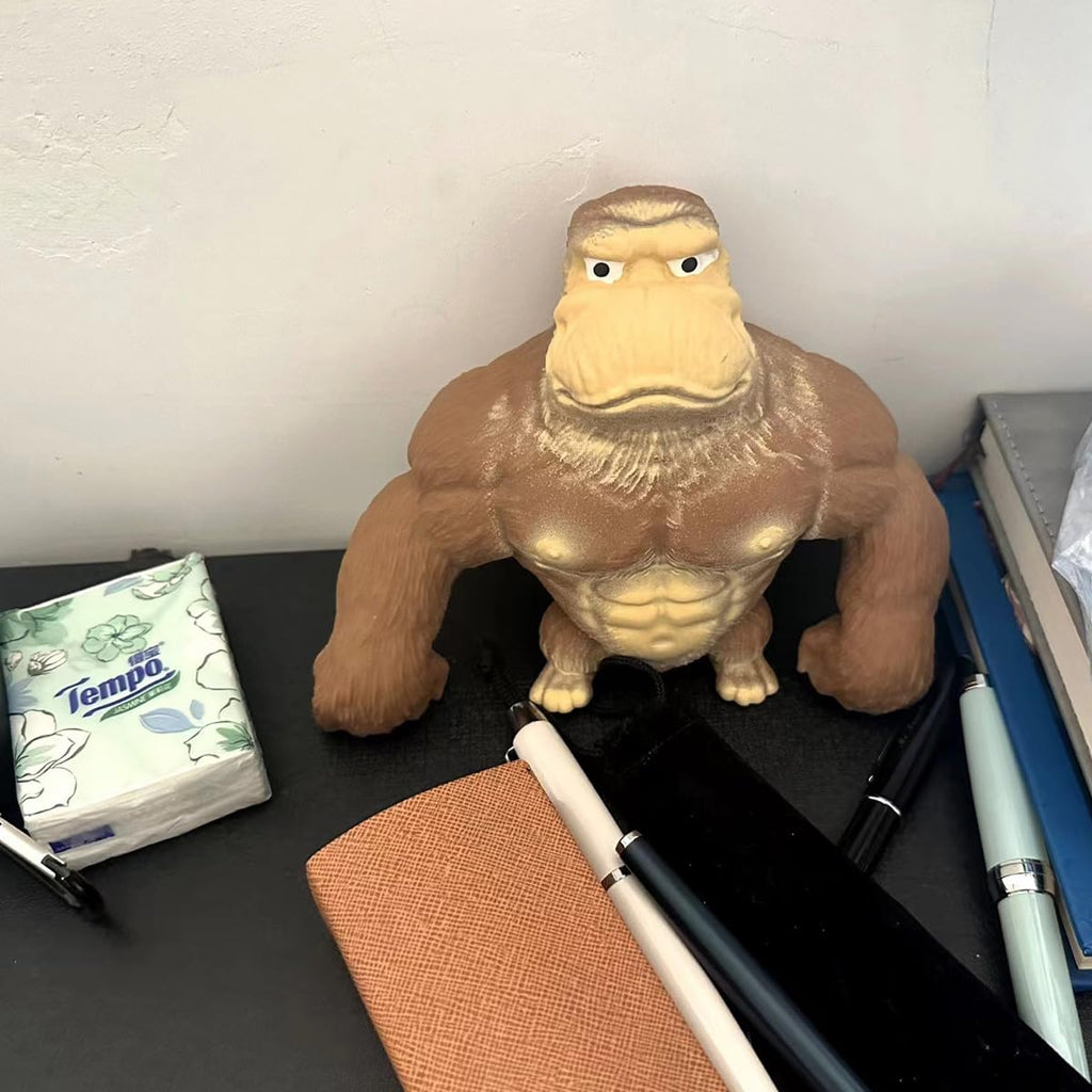 Brown Stretch Gorilla Sensory Stress Toy Q3562