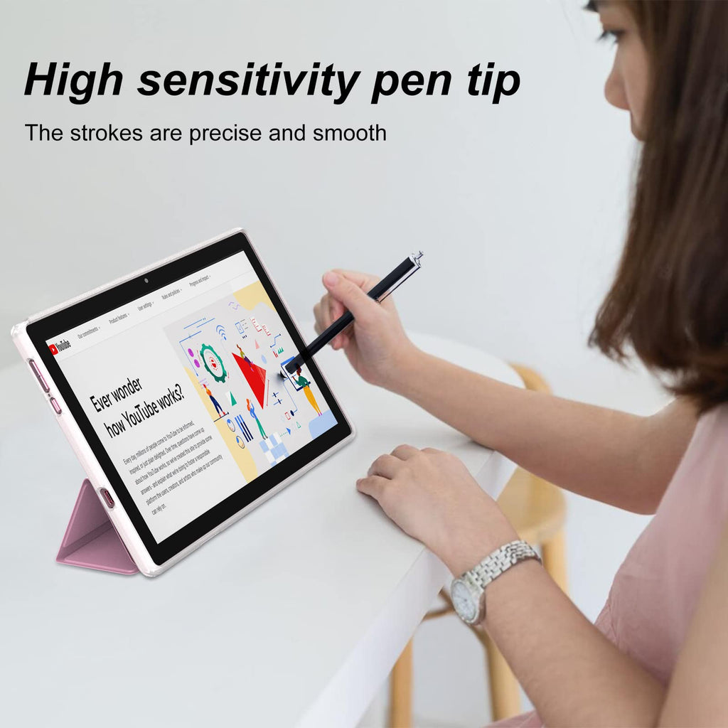 10 inch Android 15 Tablet with Keyboard Case Mouse Stylus Pink G514307