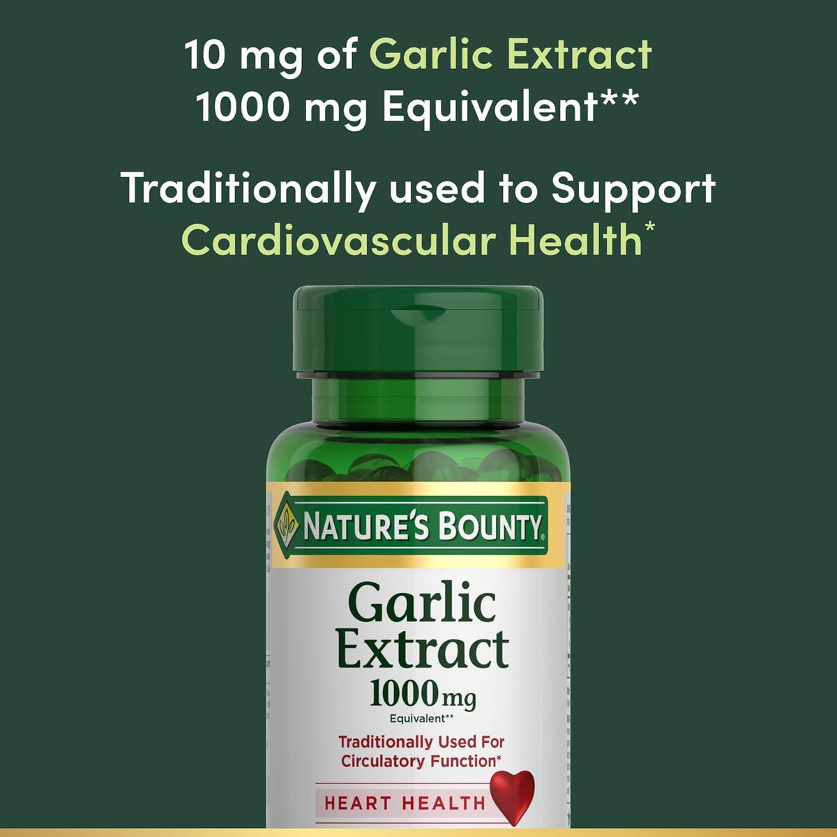 Garlic Extract Supplement, 1000mg, 100 Count H643