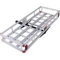 500lb Capacity Aluminum Hitch Cargo Carrier with Ramp B460653