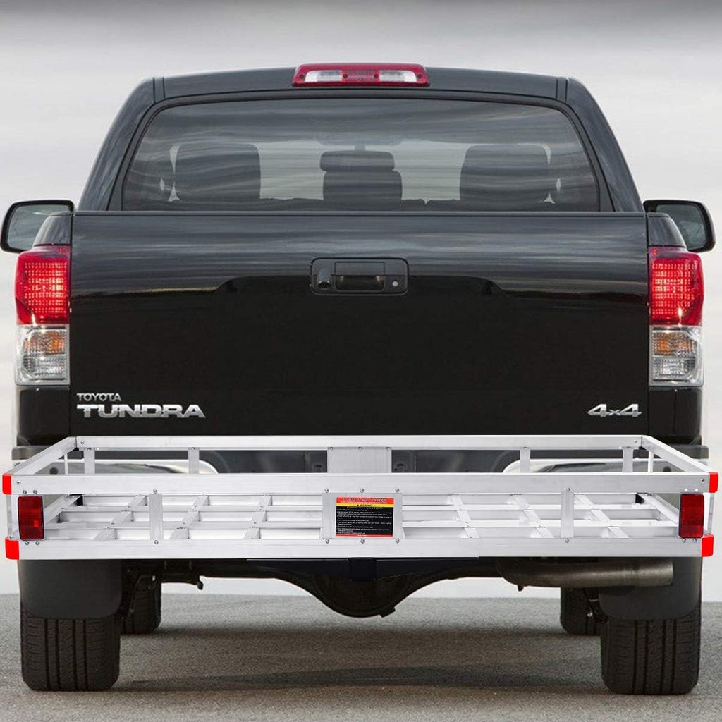 500lb Capacity Aluminum Hitch Cargo Carrier with Ramp B460653