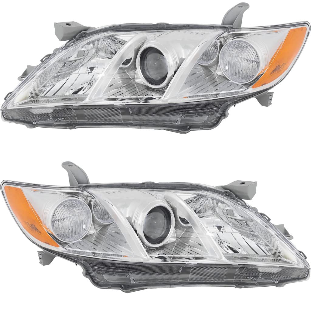Toyota Camry Headlight 2007 2008 2009 Driver and Passenger Side Pair Set M26036