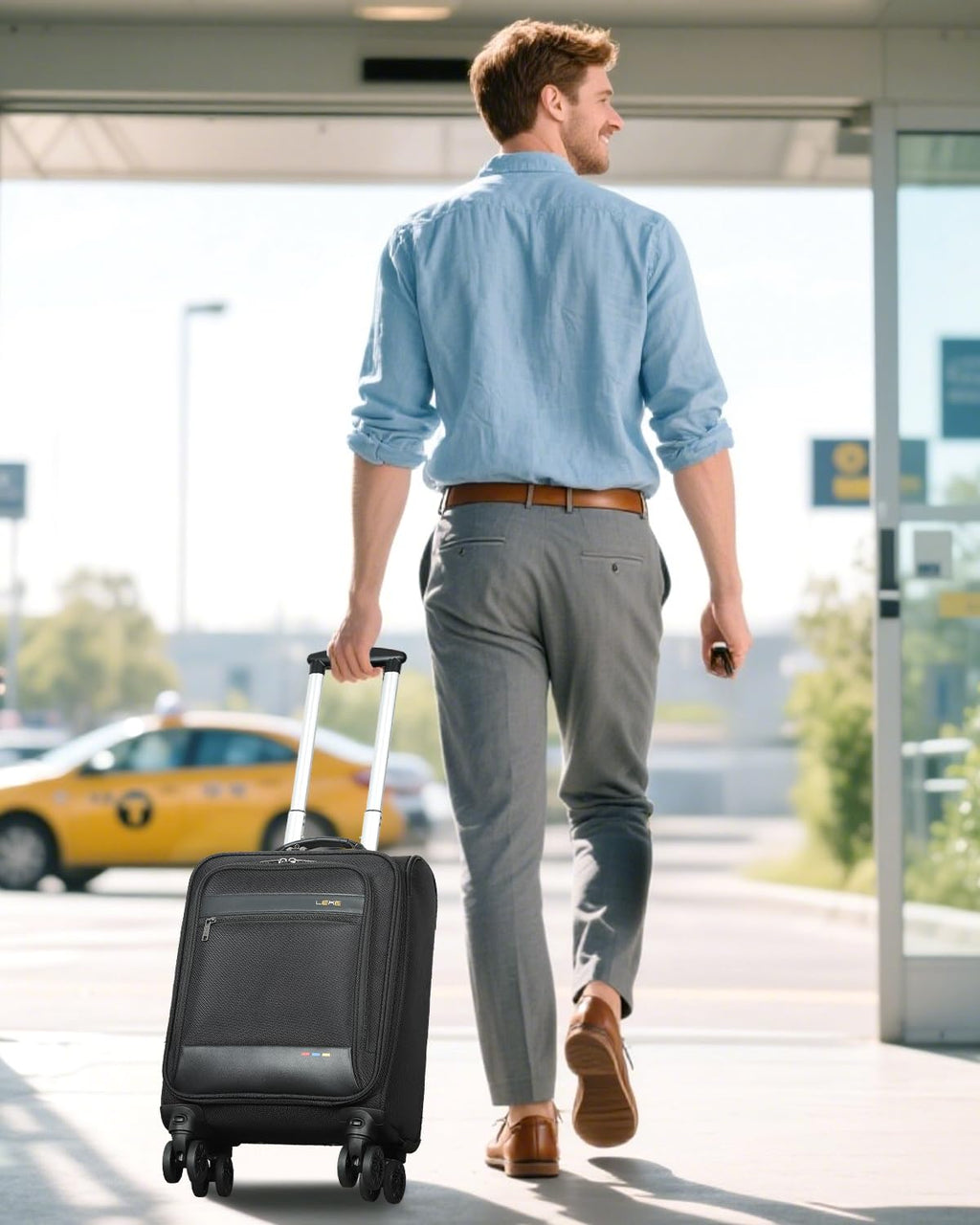 16 inch Underseat Carry On Luggage with Wheels Black H370378