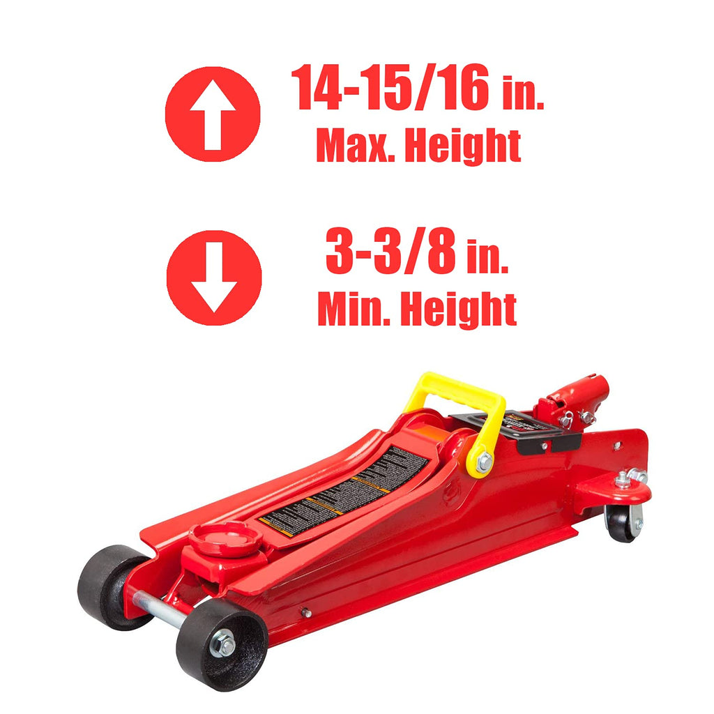 2.5 Ton Low Profile Trolley Floor Jack with Single Piston Quick Lift Pump P3953