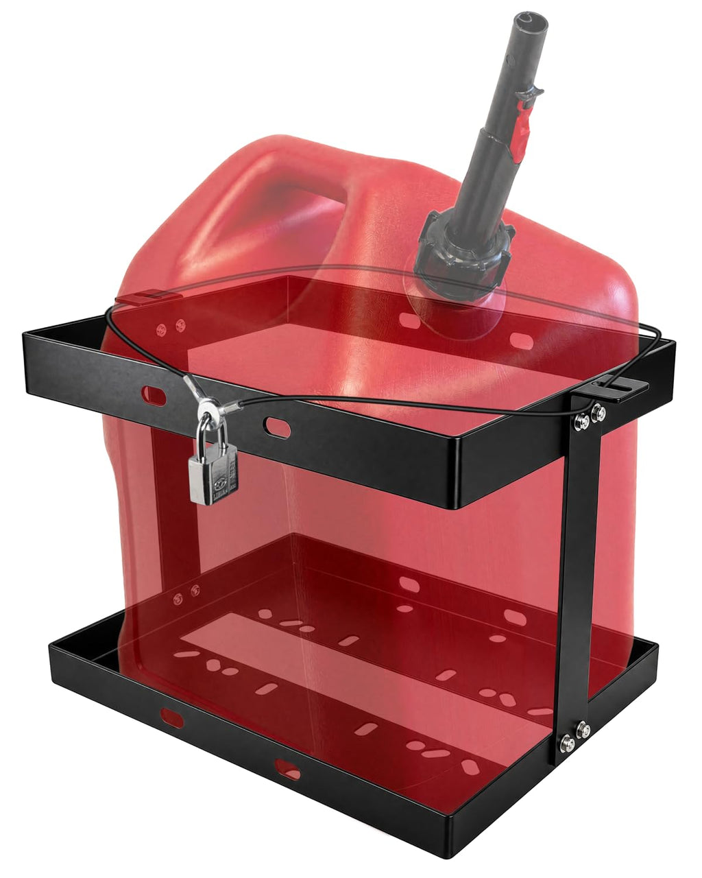 5 Gallon Gas Can Holder with Anti-Theft Lock M92219