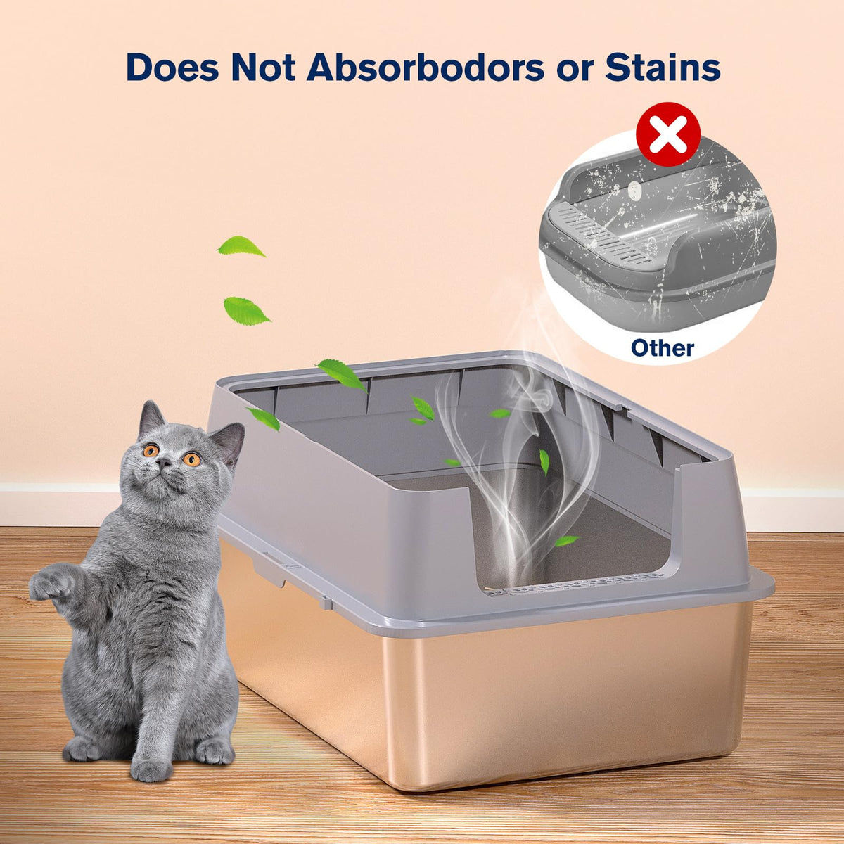 Stainless Steel XXL Litter Box U94659