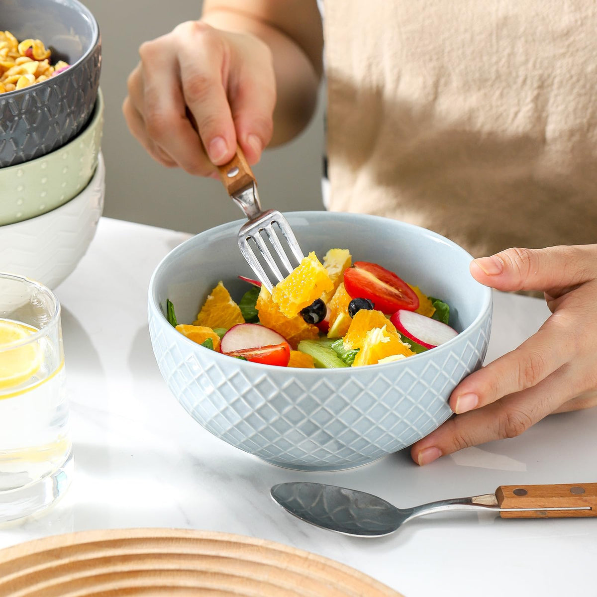 Ceramic Cereal Bowls Set of 4 D27778