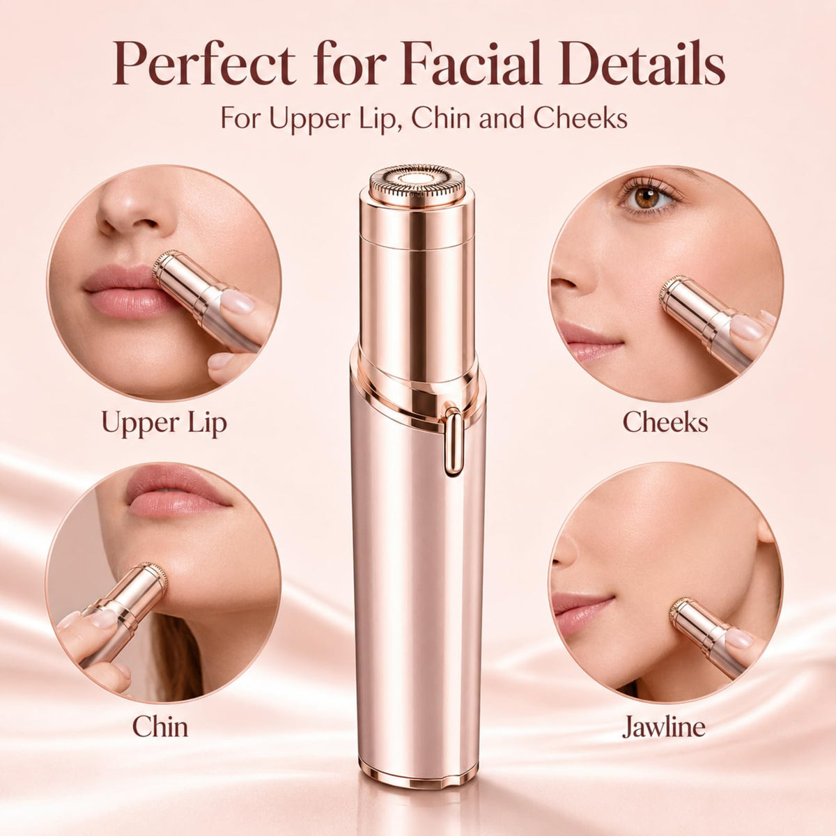 Facial Hair Remover with 2 Replacement Heads L574