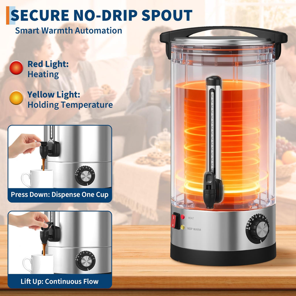 10L Stainless Steel Commercial Coffee Urn G32582