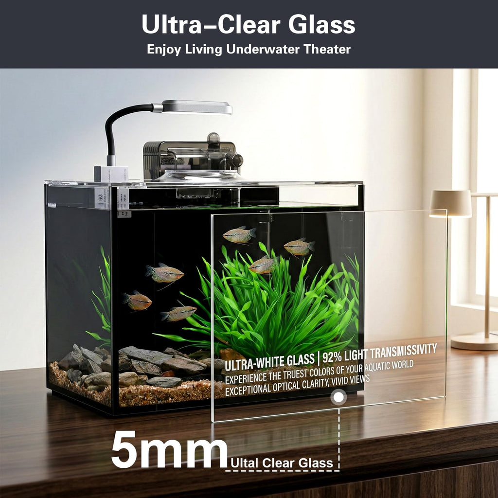 2 Gallon Glass Aquarium Set J98328
