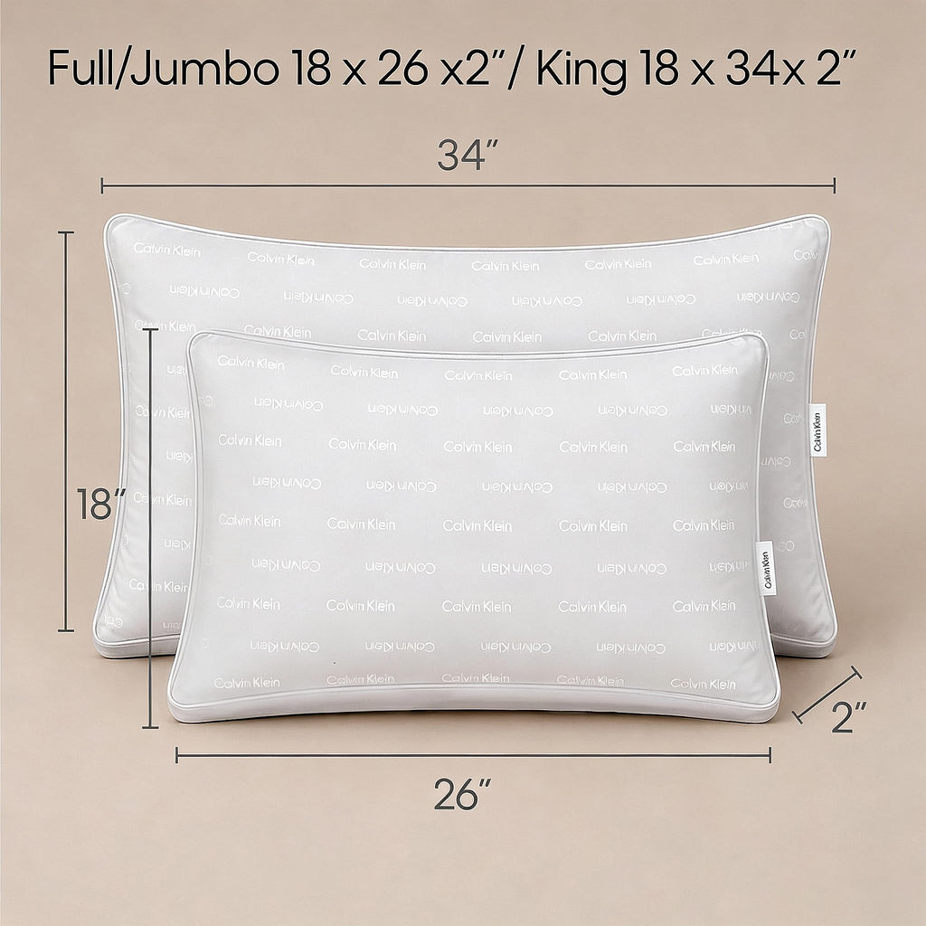 Queen Size Set of 2 Medium Soft Pillows U902709