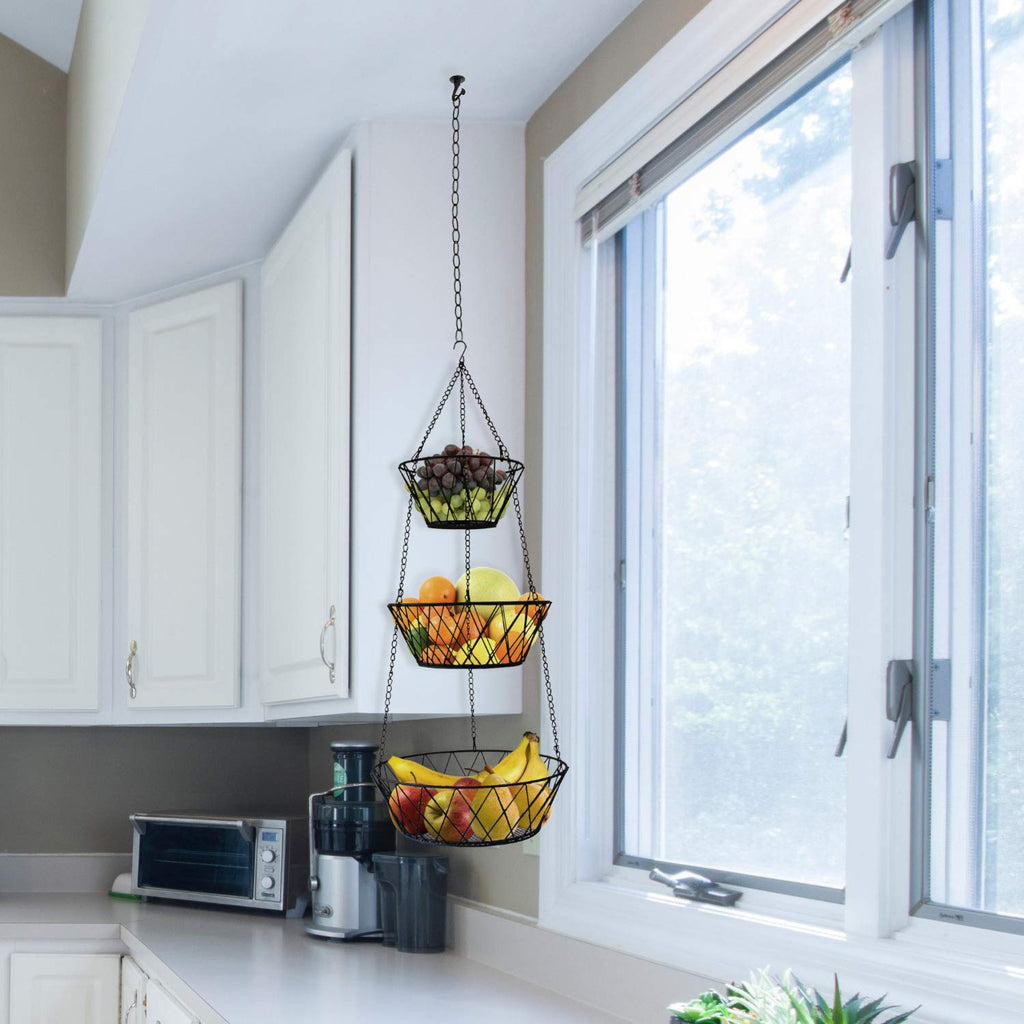 3 Tier Hanging Kitchen Fruit Basket A158308