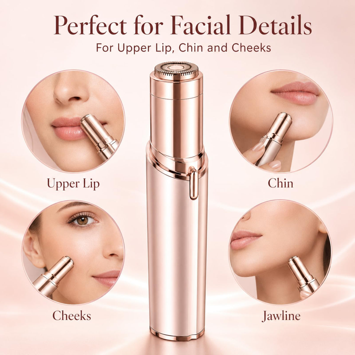 Facial Hair Remover with 2 Replacement Heads L574