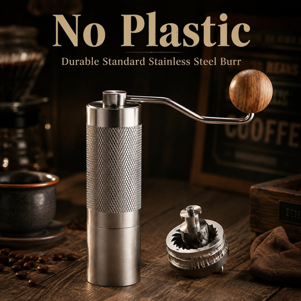 Manual Stainless Steel Conical Burr Coffee Grinder L497630