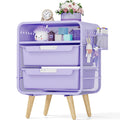 Kids Nightstand, Girls Bedside Table, Night Side Table, Purple V97057