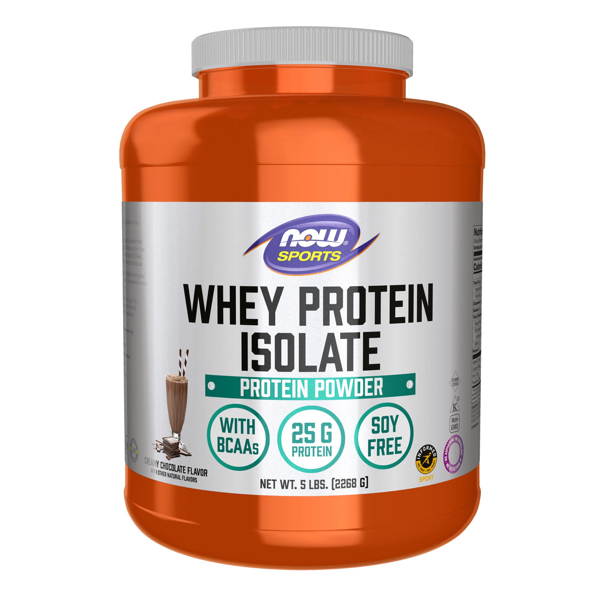 Whey Protein Isolate 25 g With BCAAs Chocolate 5 lbs X531356