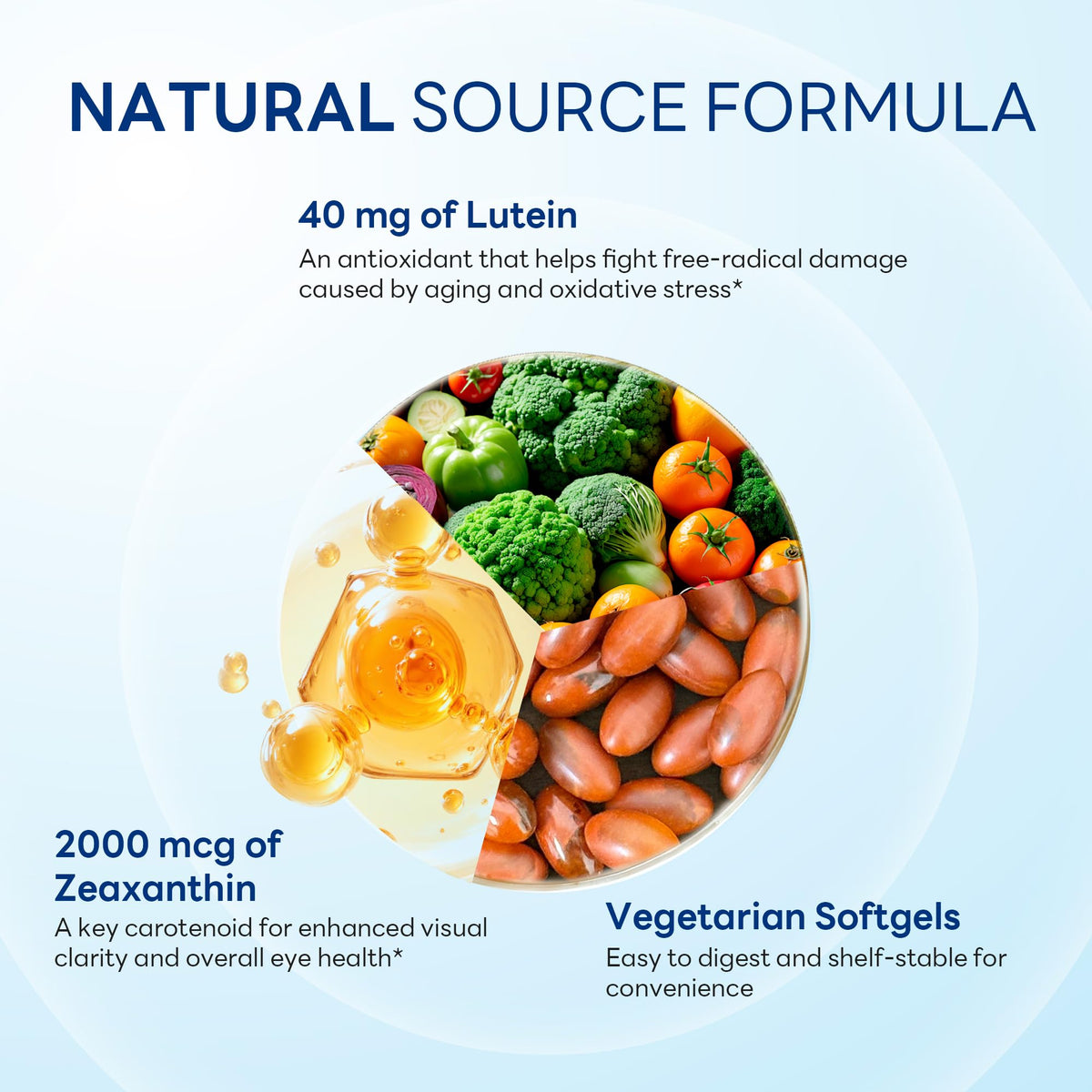 Lutein 40mg with Zeaxanthin 2mg 60 Softgels K81320