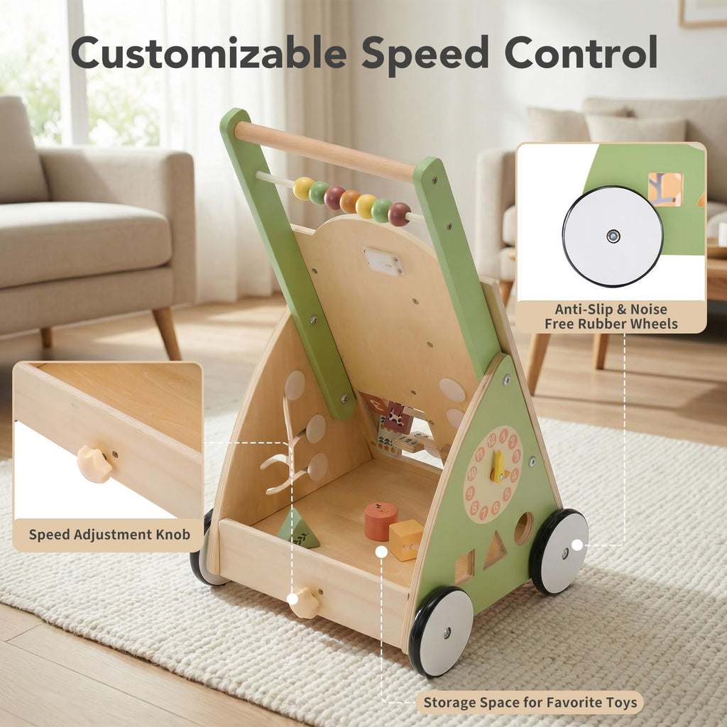 Wooden Baby Push Walker V10815
