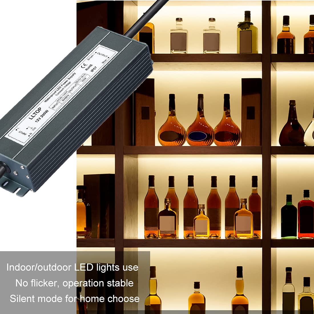 12V DC Waterproof IP67 Power Supply 200W 16.7A N5263