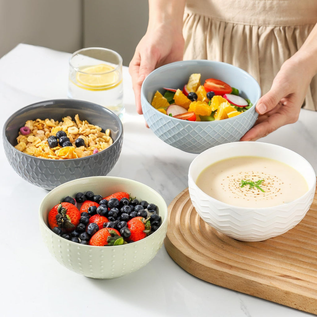 Ceramic Cereal Bowls Set of 4 D27778
