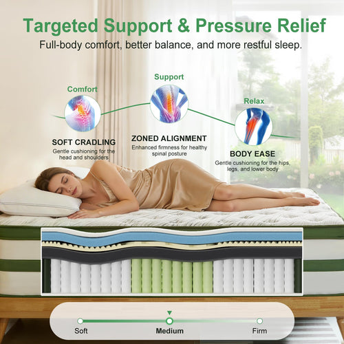 14 Inch Hybrid Memory Foam Full Size Mattress X6497